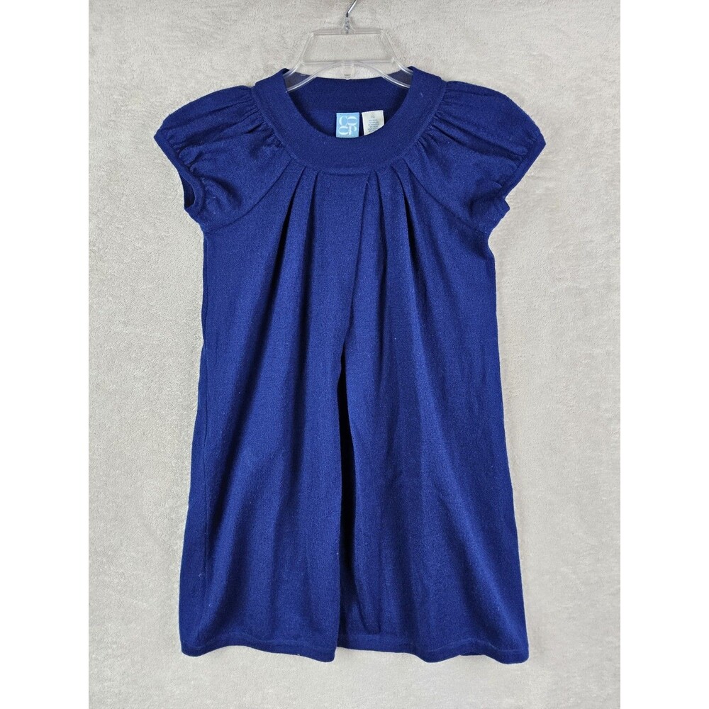 Coop Barneys New York Short Sleeve Wool Blend Sweater Mini Dress Size XS